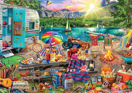 Buffalo Games - Aimee Stewart - Family Campsite - 500 Piece Puzzle