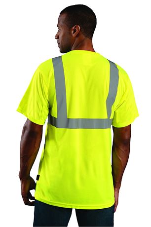 OccuNomix Hi-Viz Workwear Shirt - Large - Neon Yellow