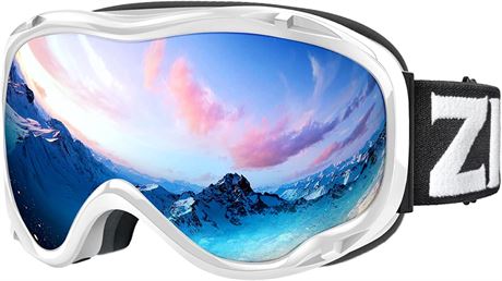 Zionor Ski Goggles, White - Some scratches