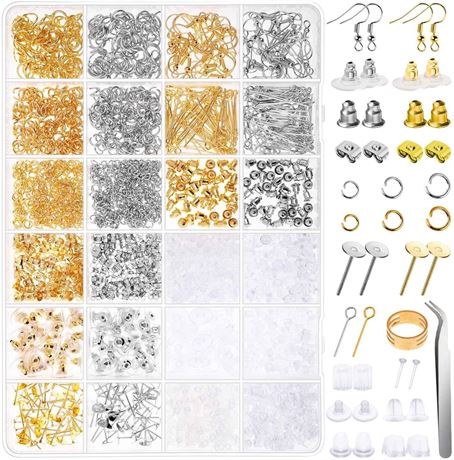 2320Pcs Earring Making Supplies Kit with Earring Hooks