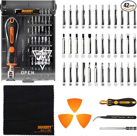 Jakemy Screwdriver Set Precision Repair Tool Kit w/36 Magnetic Driver Bits