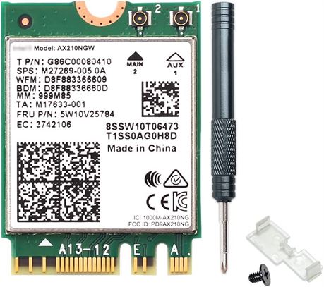 Wi-Fi 6E AX210NGW Wireless WiFi Card BT5.2 M.2 2230 Tri-Band