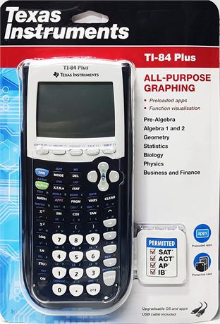 Texas Instruments TI-84 Plus Graphics Calculator, Black