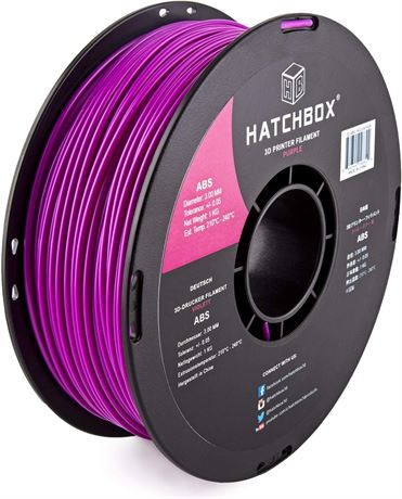 HATCHBOX ABS 3D Printer Filament Dimensional Accuracy +/- 0.05 mm 1 kg 3.00 mm