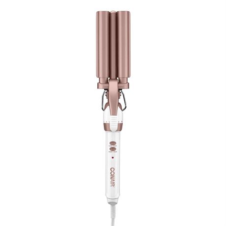 Conair Double Ceramic 3 Barrel Hair Waver Curling Iron