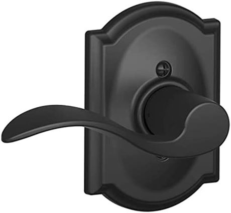 Schlage F170-ACC Left Handed Door Lever - Matte Black