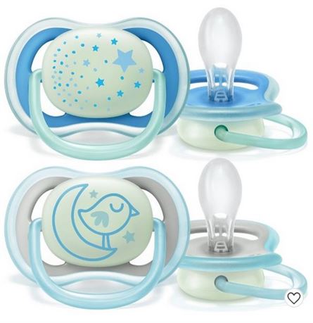 Avent Ultra Air Nighttime Pacifier 6-18m 4 pck