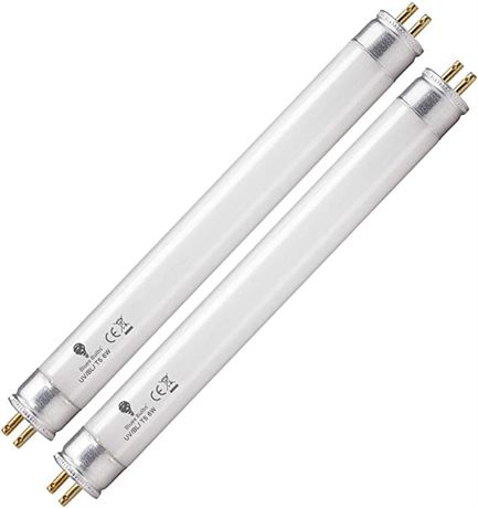 Bluex F8T5 Fluorescent Tub Bulbs, 2-Pack