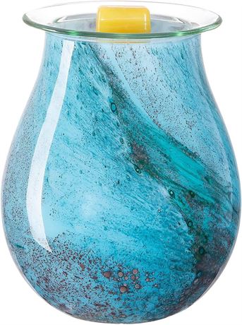 Electric Glass Wax Warmer - Ocean Blue