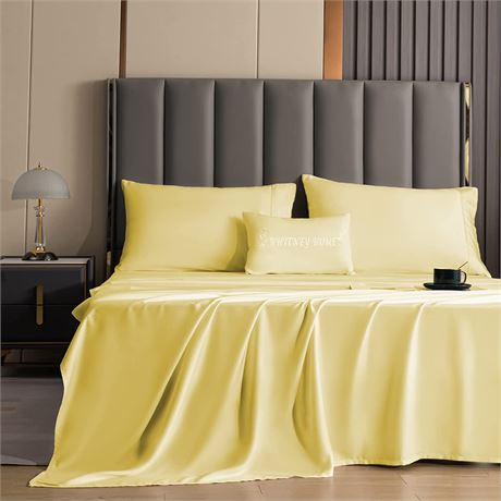 4pcs Set Hotel Luxury Collection Cooling Bamboo Bed Sheet 16" -Full