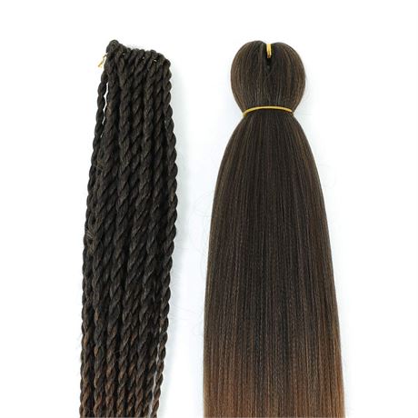 Braiding Hair Pre stretched 26 Inches -8 Bundles Ombre Braiding Hair