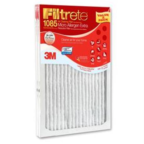 Filtrete 2-Pack Micro Allergen 14-in X 25-in X 1-in Air Filter