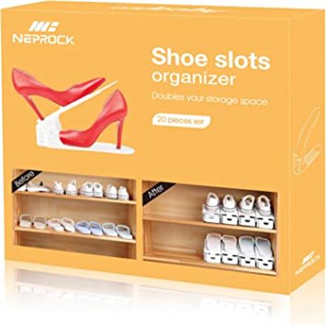 Neprock Shoe Slots Organizer