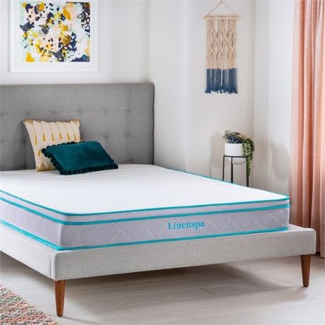 Linenspa Essentials AlwaysCool 8-Inch Hybrid Mattress Twin: Twin