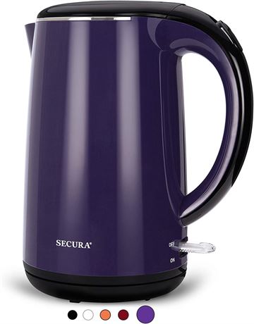 Secura The Original Stainless Steel Double Wall Electric Water Kettle