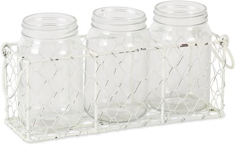 DII Wire Farmhouse Caddy with Vases