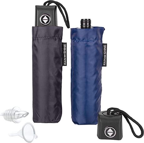 GoPong Rain or Shine Umbrella Flask, 2-Pack