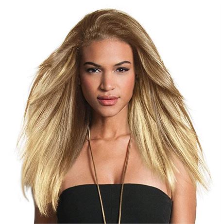 Hairdo 18" Human Hair Highlight Color Extensions 1-Pack, Golden Wheat