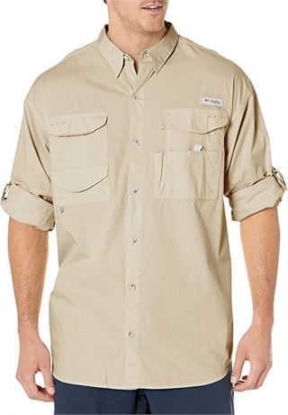 Columbia Men's Bonehead Ls Shirt, Fossil