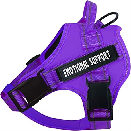 Voopet Service Dog Harness with Removable Tags, XS, Purple