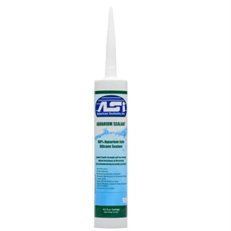 ASI Black Aquarium Silicone Sealant, 10.2-oz