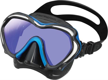 TUSA M-1007 Paragon S Scuba Diving Mask, Fishtail Blue