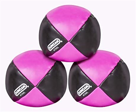 Duncan Toys Juggling Balls, 3 Pack, Black/Pink