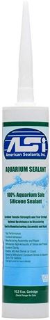 ASI Black Aquarium Silicone Sealant, 10.2-oz