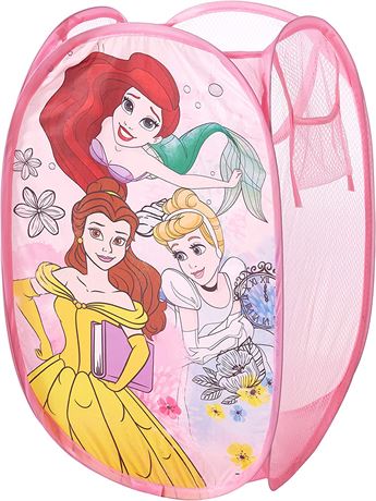 Disney Princess Pop Up Hamper with Durable Handles, 21"H x 13.5"W x 13.5" L