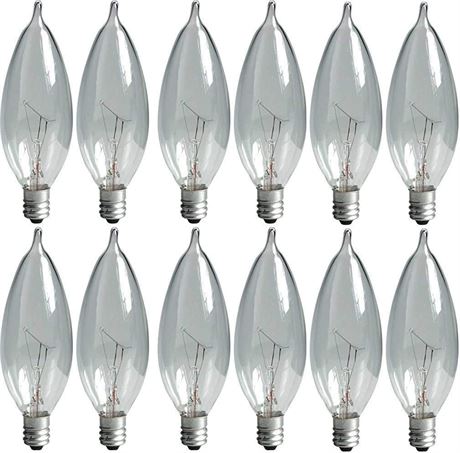 GE Lighting Decorative Light Bulbs, 40 Watt, Clear Finish, Set of 11