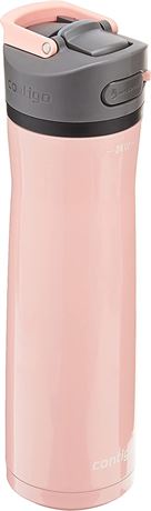 Contigo Ashland Chill 2.0 Stainless Steel Bottle Leak-Proof Lid, 24oz Pink