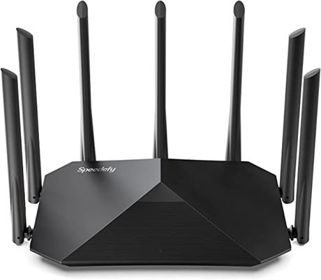 Speedefy AC2100 Smart WiFi Router, Black