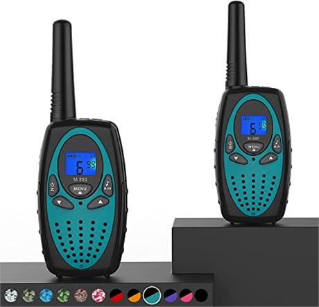 Topsung M880 Walkie Talkies, 2-Pack, Green