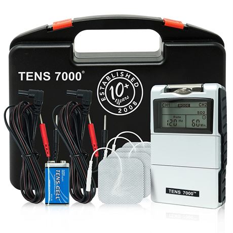 TENS 7000 Digital TENS Unit with Accessories