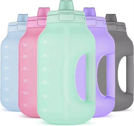 Ello Hydra Half Gallon Jug with Time Marker & Handle 64oz