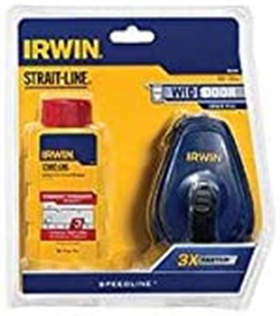 Irwin Straight Line Chalk & Reel, Perm Red