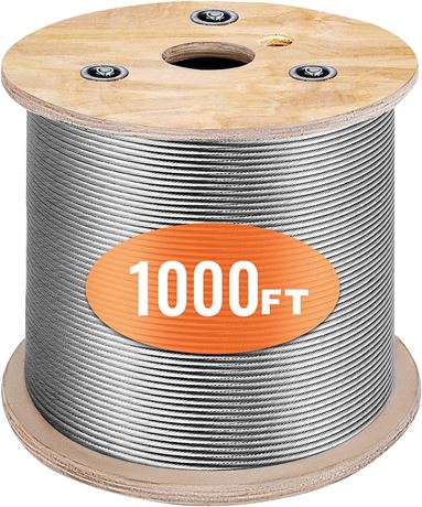 Mophorn 1/8 Stainless Steel Wire Railing 1000ft