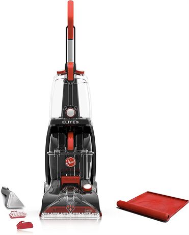 Hoover, Black Power Scrub Elite Pet Upright Carpet Cleaner