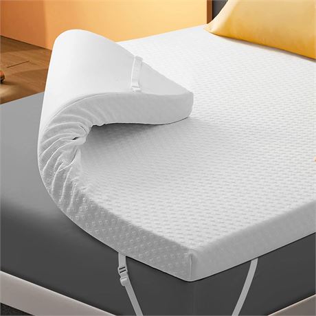 3 Inch Gel Memory Foam Mattress Topper King Size