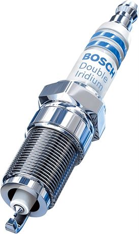 Bosch Automotive 9656 Double Iridium Spark Plug, Up to 4X Longer Life - 4pck