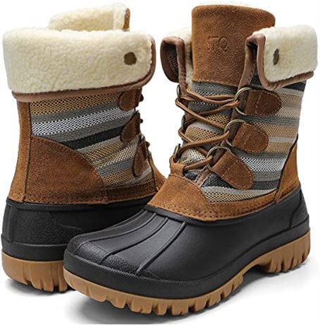 STQ Womens Winter Duck Boots Waterproof Cold Weather Snow Boots