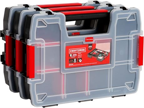 CRAFTSMAN Storage Organizer, Small Parts Organizer, 3-Pack