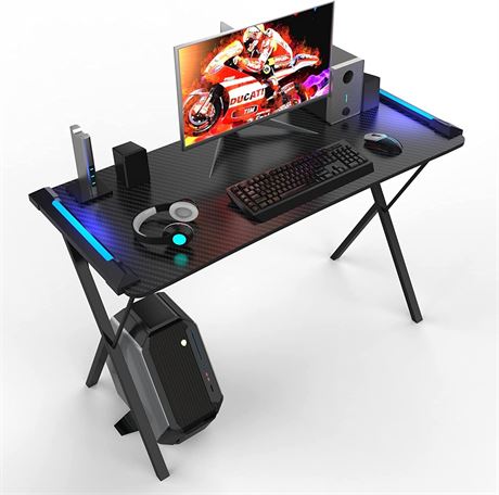 YoRiBo Gaming Desk with led Lights