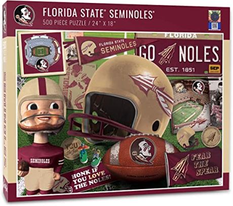 NCAA Florida State Seminoles 500-Piece Retro Series Puzzle