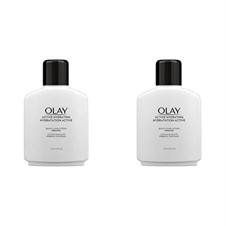 Olay Active Hydrating Beauty Fluid Original Moisturizer, 4-oz (Pack of 2)