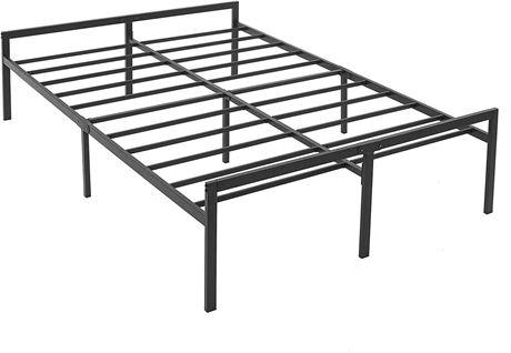 Mofesun Metal Bed Frame Full - Black Metal Platform Bed 14 Inch