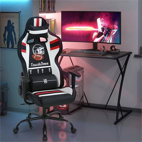 Racing Style Computer Chair with Massage Lumbar Support