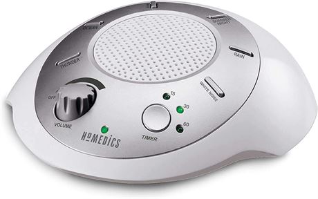 Homedics SoundSleep White Noise Sound Machine, Silver