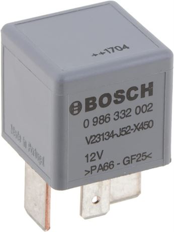 Bosch 0986332002 Normal Open Mini Relays - 4 Pins, 12 V, 70 A