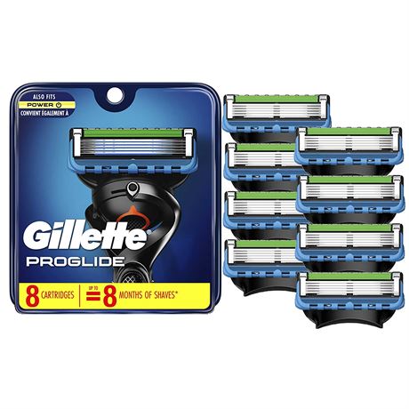 Gillette Proglide Men's Razor Blade Refills - 8 count